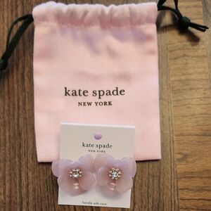 Kate SpadeSlice Of Stone Blush Flower Stud Earrings